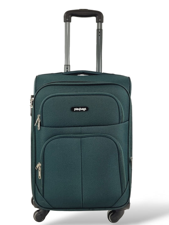Playbags Cabin Travel Suitcase Fabric Dark Gree...
