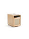 Kabinett Büro aus MDF mit Rädern in Beige, 55x40x55cm