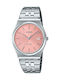 Casio Collection Herrenuhr 35mm Batterie mit Silber Metallarmband