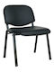 Chair Visitor Milos in Black Color 54x59x78cm 7pcs