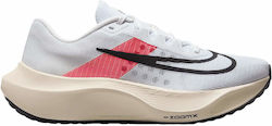 Nike Zoom Fly 5 Ανδρικά Αθλητικά Παπούτσια Running Λευκά