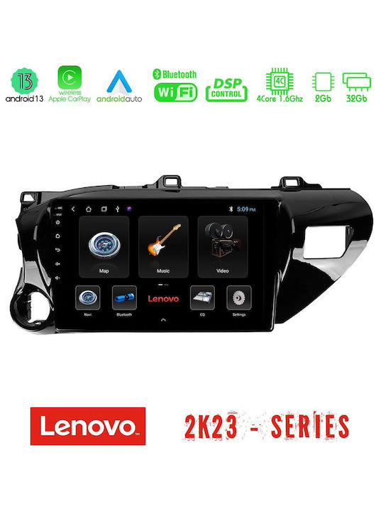 Lenovo Sistem Audio Auto pentru Toyota Hilux (Bluetooth/USB/WiFi/GPS) cu Ecran Tactil 10"