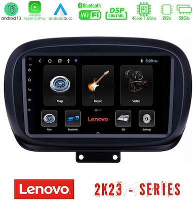 Lenovo Sistem Audio Auto pentru Fiat 500X 2014+ (Bluetooth/USB/WiFi/GPS) cu Ecran Tactil 9"