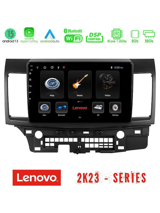 Lenovo Ηχοσύστημα Αυτοκινήτου για Mitsubishi Lancer / 2008 (Bluetooth/USB/WiFi/GPS) με Οθόνη Αφής 10"