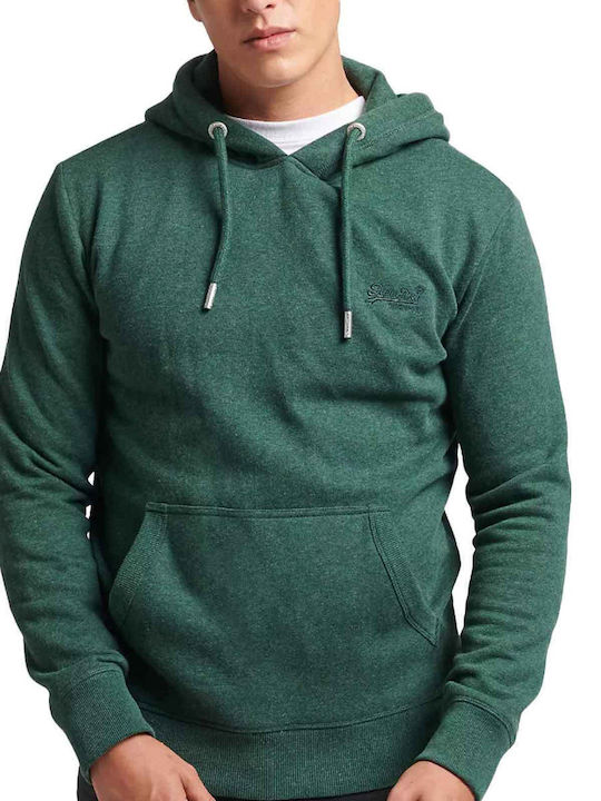 Superdry M D5 Φούτερ με Κουκούλα Πράσινο