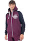 Sweatshirt with Hood Burgundy