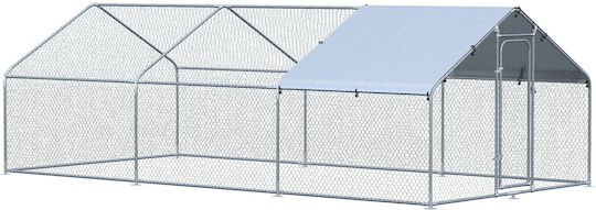 Pawhut Geflügelstall Metallisch L6 x B3.03 x H1.95m.