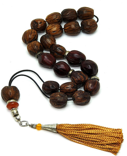 Roloi Komboloi Nutmeg Worry Beads Brown 35cm