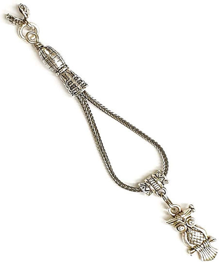 Roloi Komboloi Worry Beads with Tassel Silver 8.5cm