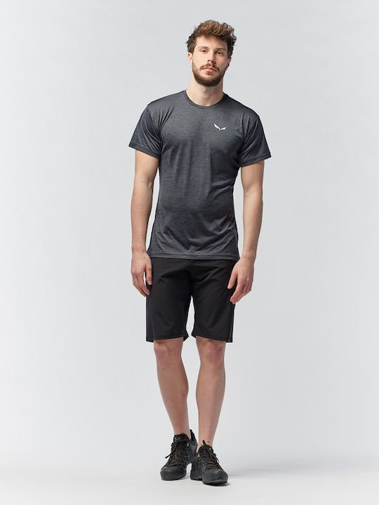 Salewa Puez Melange Αθλητικό T-shirt Γκρι