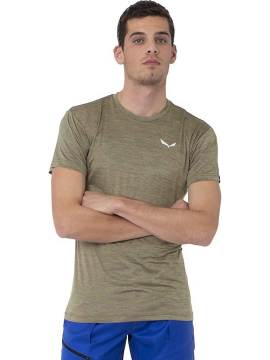 Salewa Puez Melange Αθλητικό T-shirt Γκρι
