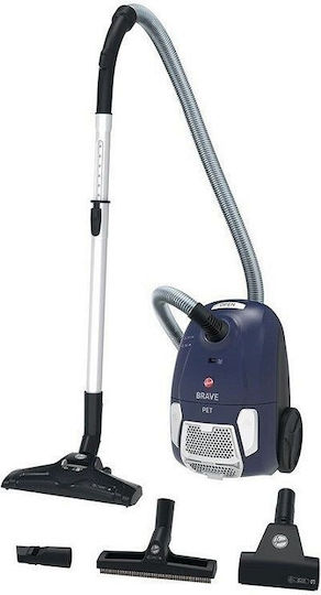 Hoover BV61PET011 Brave Vacuum Cleaner 700W Bagged 2.3lt Blue