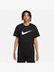 Nike T-shirt Bărbătesc cu Mânecă Scurtă Negru