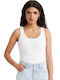 Levi's Women's Blouse Cotton Sleeveless White