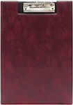 Clipboard with Clamp Conference Burgundy 1pcs