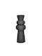 Zaros Vază Decorativă Ceramică Minimal Gri 12.3x12.3x33.2cm 1buc