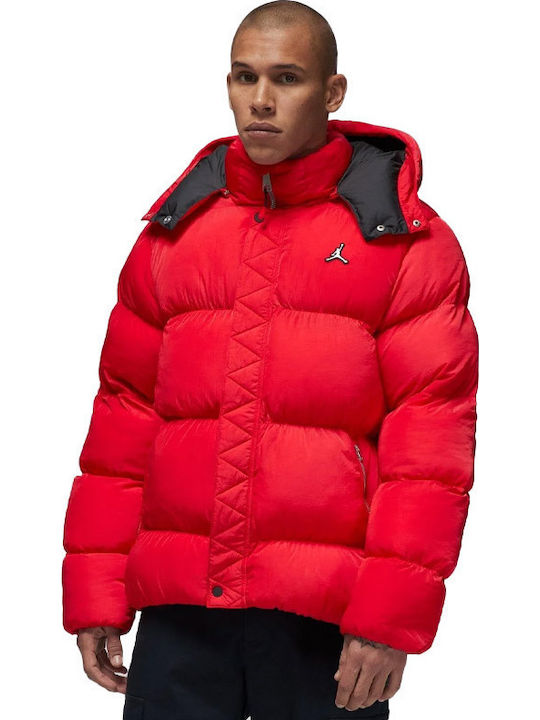 Jordan Χειμωνιάτικο Μπουφάν Puffer Κόκκινο