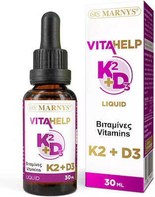 Marnys Vitamin D3 & K2 für Unterstützung des Immunsystems 30ml