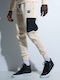 Sweatpants with Elastic White