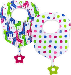 Mother Baby Bandana 100% Baumwolle mit Bügelverschluss und Schlaufe Rosa 2Stück