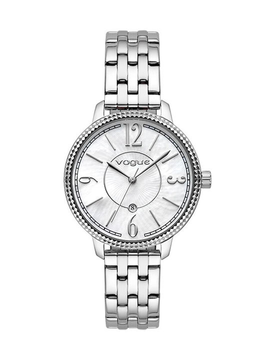 Vogue Watch with Silver Metal Bracelet