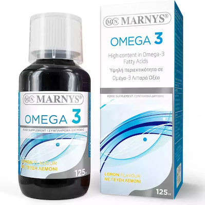 Marnys Σιρόπι με Υψηλή Περιεκτικότητα σε Omega 3 125ml Lemon