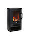 HomCom Boden Elektrischer Kamin 2000W 44.5x74cm Schwarz