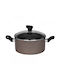 Flow Deep Stainless Steel Pot 4lt / 22cm