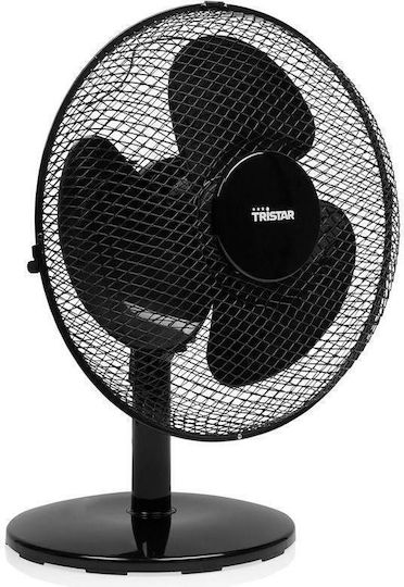 Tristar Επιτραπέζιος Ανεμιστήρας 40W Διαμέτρου 30cm Μαύρος