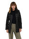 Sophie Mix Kurz Damen Ärmellos Puffer Jacke Schwarz
