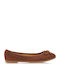 Wildleder Damen Ballerinas in Braun Farbe