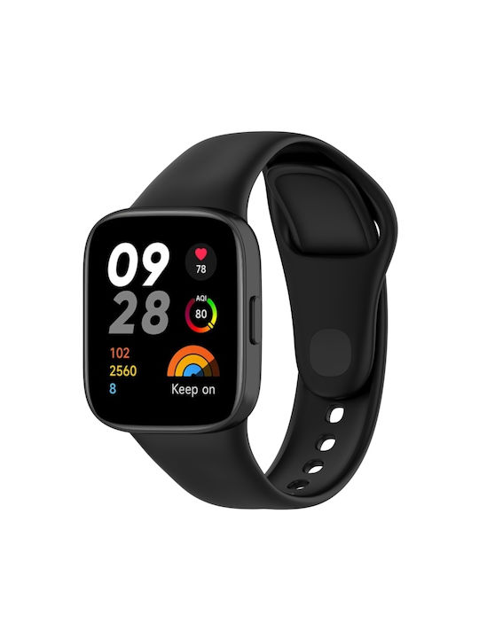 Solid Color Λουράκι Μαύρο (Redmi Watch 3 Active)