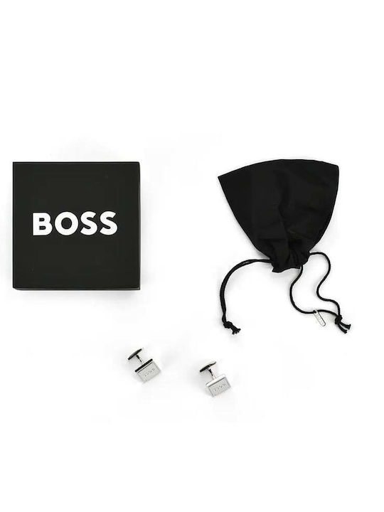 Boss Cufflinks in Silver Color