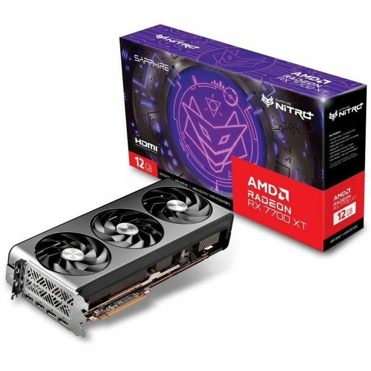 Sapphire Radeon RX 7700 XT 12GB GDDR6 NITRO+ Κάρτα Γραφικών