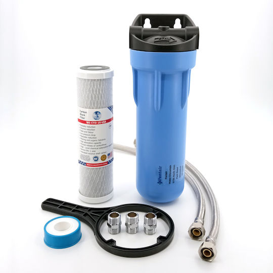 Pentair 3GSL-10 Sistem de Filtrare a Apei Singur Sub blat cu Filtru de Schimb Pentek WE-CTO-10 USA 5 μm