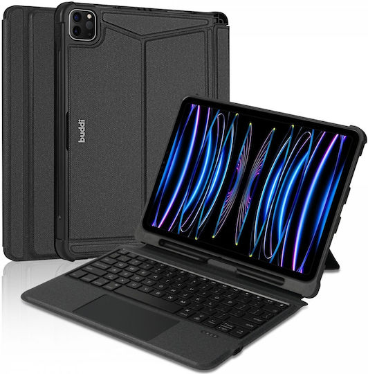 Buddi Thorn Flip Cover With Keyboard In English US Black iPad Air 2020/2022