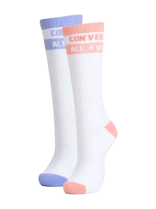 Converse Κάλτσες White/s.pink White/m.blue 2Pack Converse Κάλτσες White/s.pink White/m.blue 2Pack
