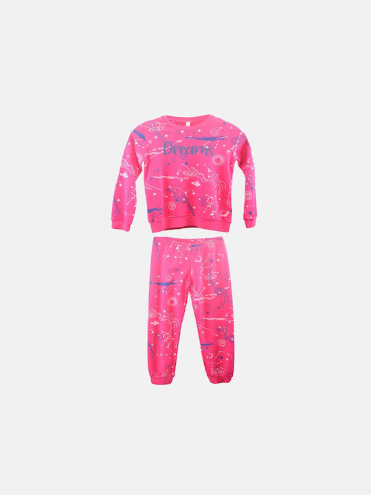 Dreams Set Top & Bottom Kids Pyjamas Fuchsia -ΦΟΥΞ-