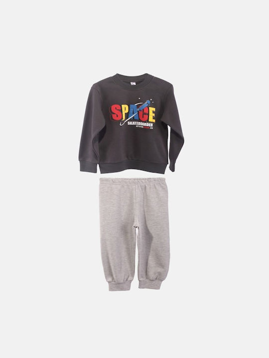 Dreams Set Top & Bottom Kids Pyjamas Gray