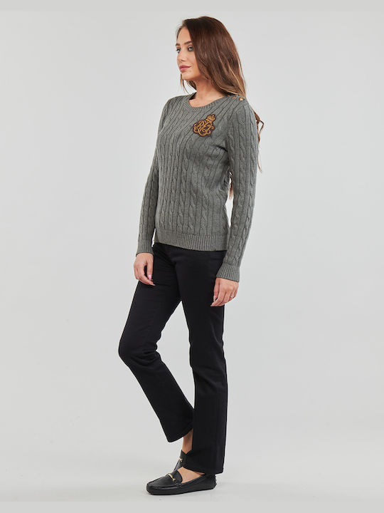 Ralph Lauren Montiva Women's Long Sleeve Sweater Gray