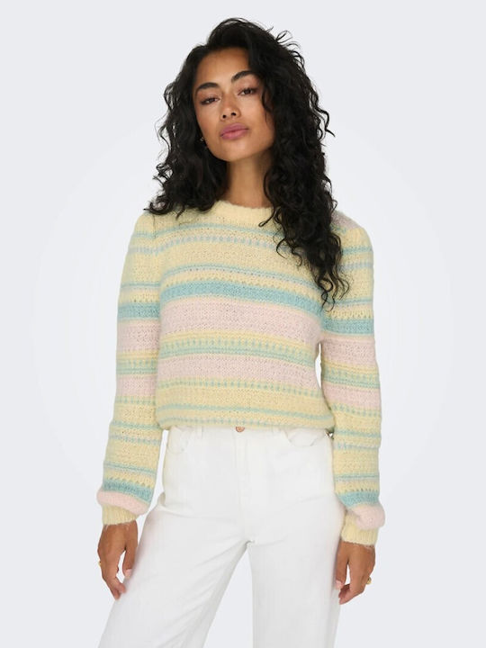 Only Damen Langarm Pullover Gelb