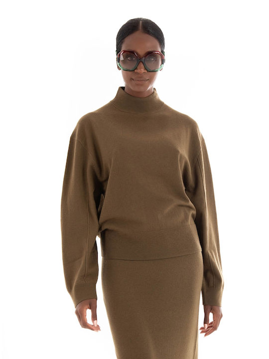 Marc O'Polo Women's Long Sleeve Sweater Khaki