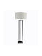 Art et Lumiere Floor Lamp H161xW25cm. with Socket for Bulb E27 White