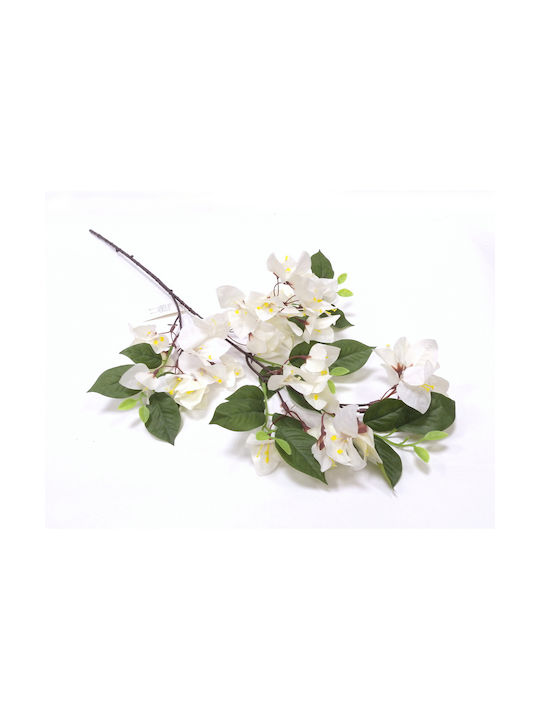 Ramură Decorativă Artificială Bougainvillea White 76cm 1buc