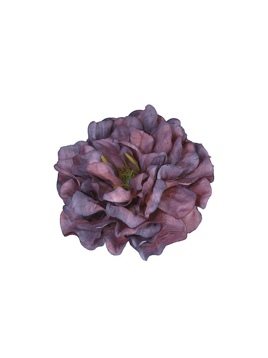 Rose head artificial, purple, 11cm