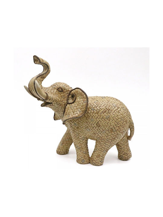 Zaros Dekorativer Elefant aus Polyresin 28.5x15x27.2cm 1Stück