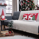 Teoran Christmas Decorative Pillow Rectangular Red 35x60pcs