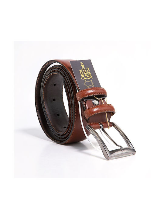 Ageridis Leather Men's Leather Belt Tabac Brown