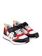 Disney Mickey Mouse Παιδικά Sneakers με Σκρατς Κόκκινα