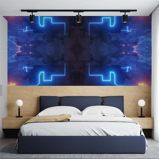 Selbstklebend Fototapete Vinyl Blau L250xB270cm Waschbar WP 6233-1